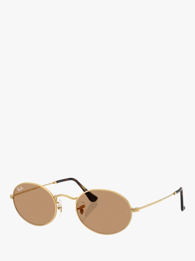 

RB3547 унисекс овальные солнцезащитные очки Ray-Ban, Gold/Brown