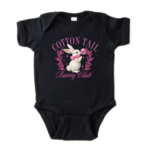 

Боди с коротким рукавом и принтом Cotton tail bunny club bubblegum The Juniper Shop, Black