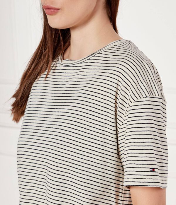 Футболки Loose fit Tommy Hilfiger, экрю — фото 4