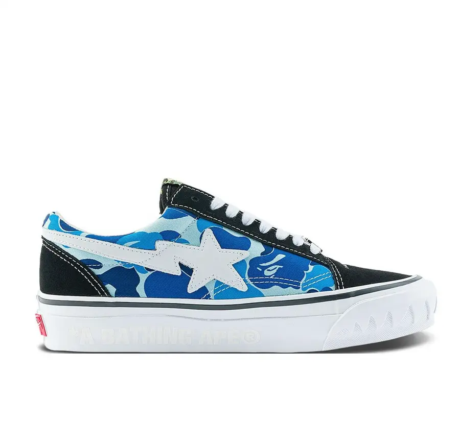 Кроссовки Vans x Bape ABC LX Old Skool 'Multi Color Camo', разноцветный — фото 2