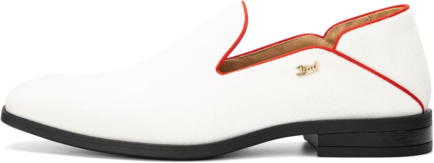 

Мужские туфли JITAI - повседневные лоферы из резины и кожи для мужчин - модная деловая обувь, белый