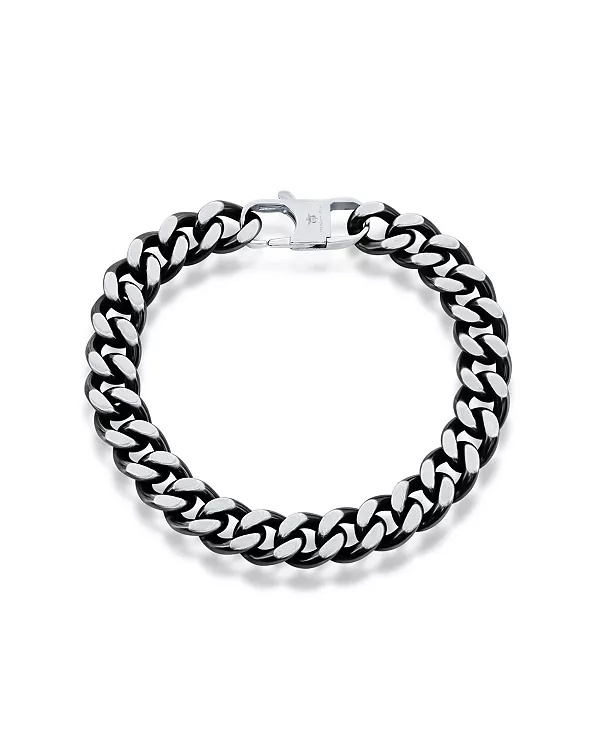 

Браслет-Цепочка из кубинской стали 10,5 мм Metallo, black