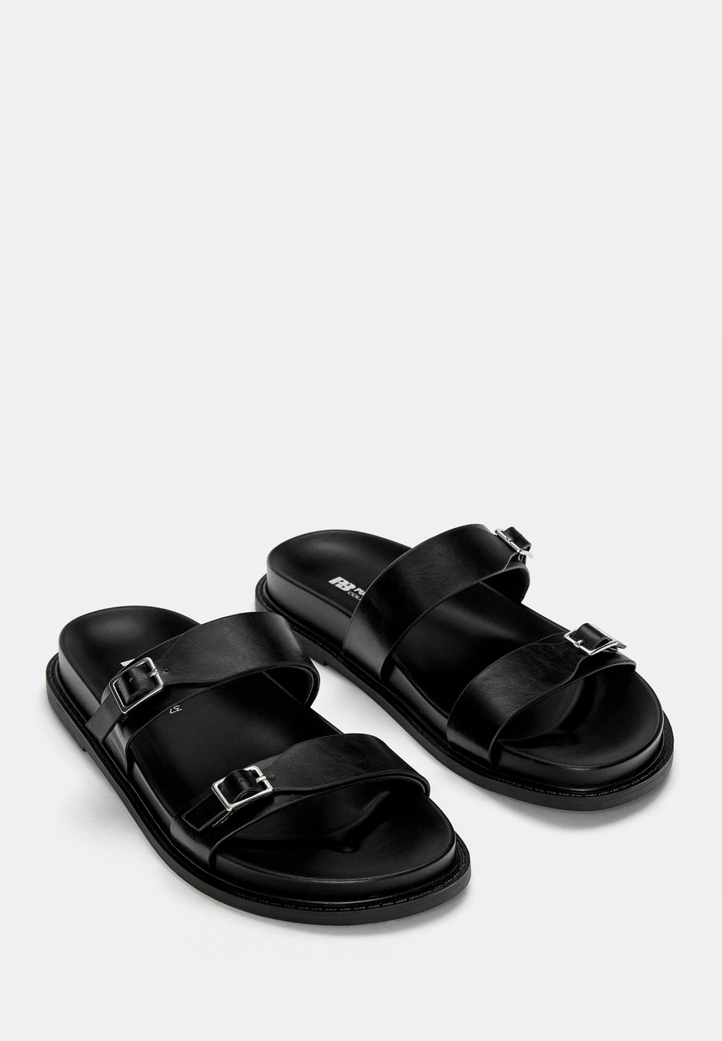 Мюли PULL&BEAR, черный — фото 2