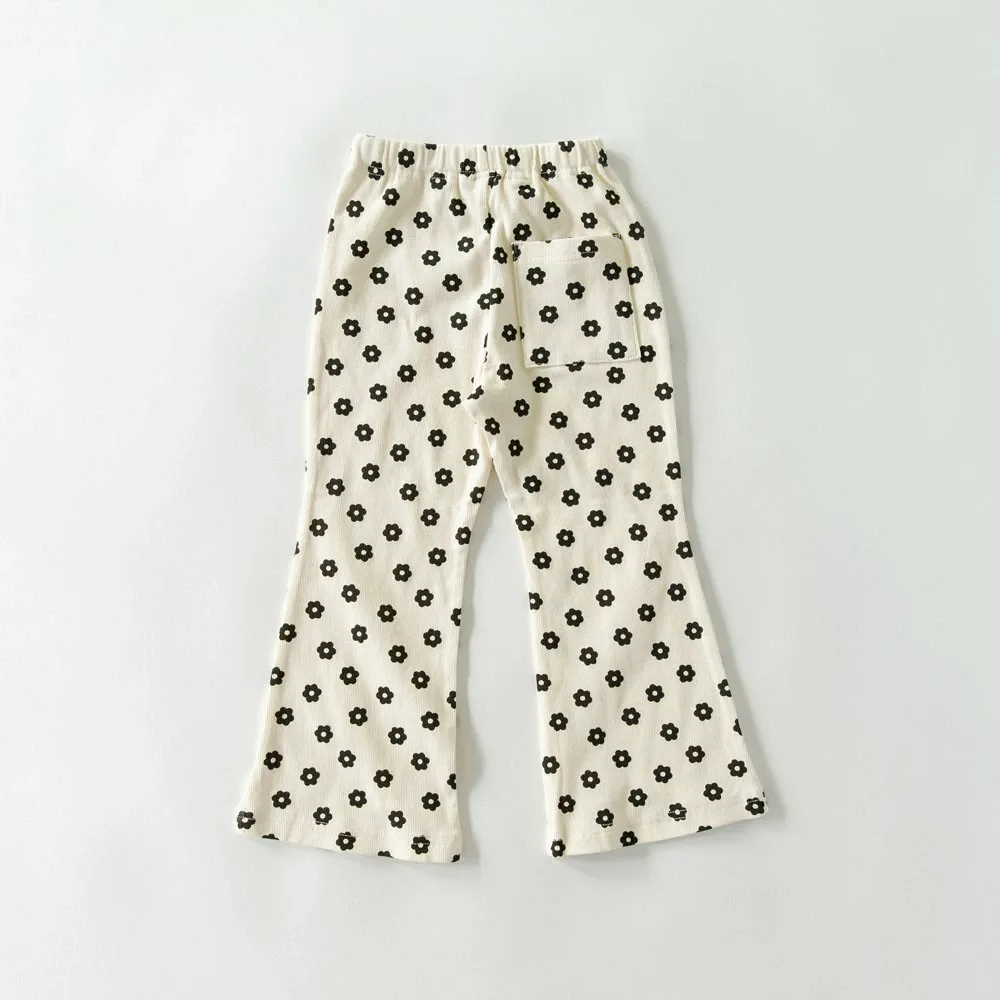 Рубчатые брюки-клеш Branshes, 95: Ivory_Floral Pattern