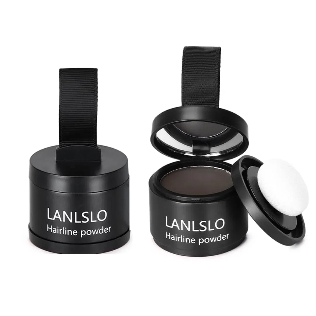 Пудра Avellio Instant Root & Grey Hair Cover для маскировки корней Bergxperten, Black*2