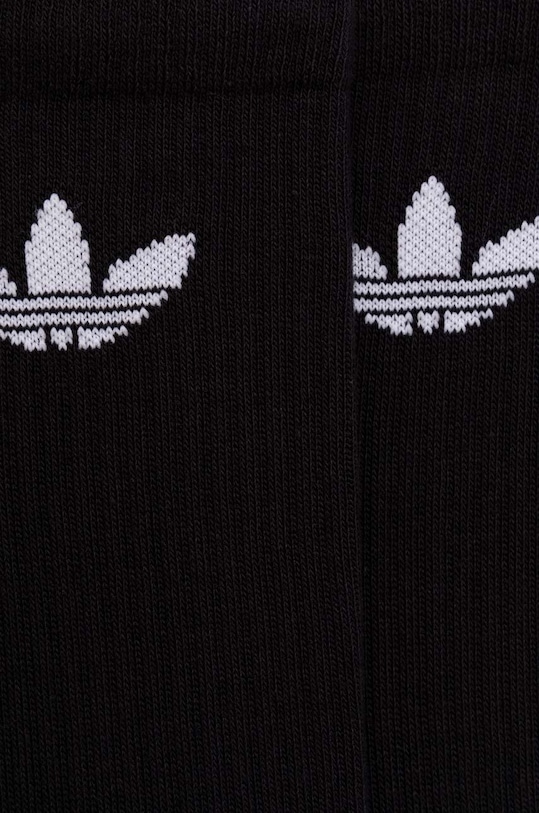 Носки Adidas Originals Trefoil Cushion Crew Socks 6 Pairs, черный — фото 3