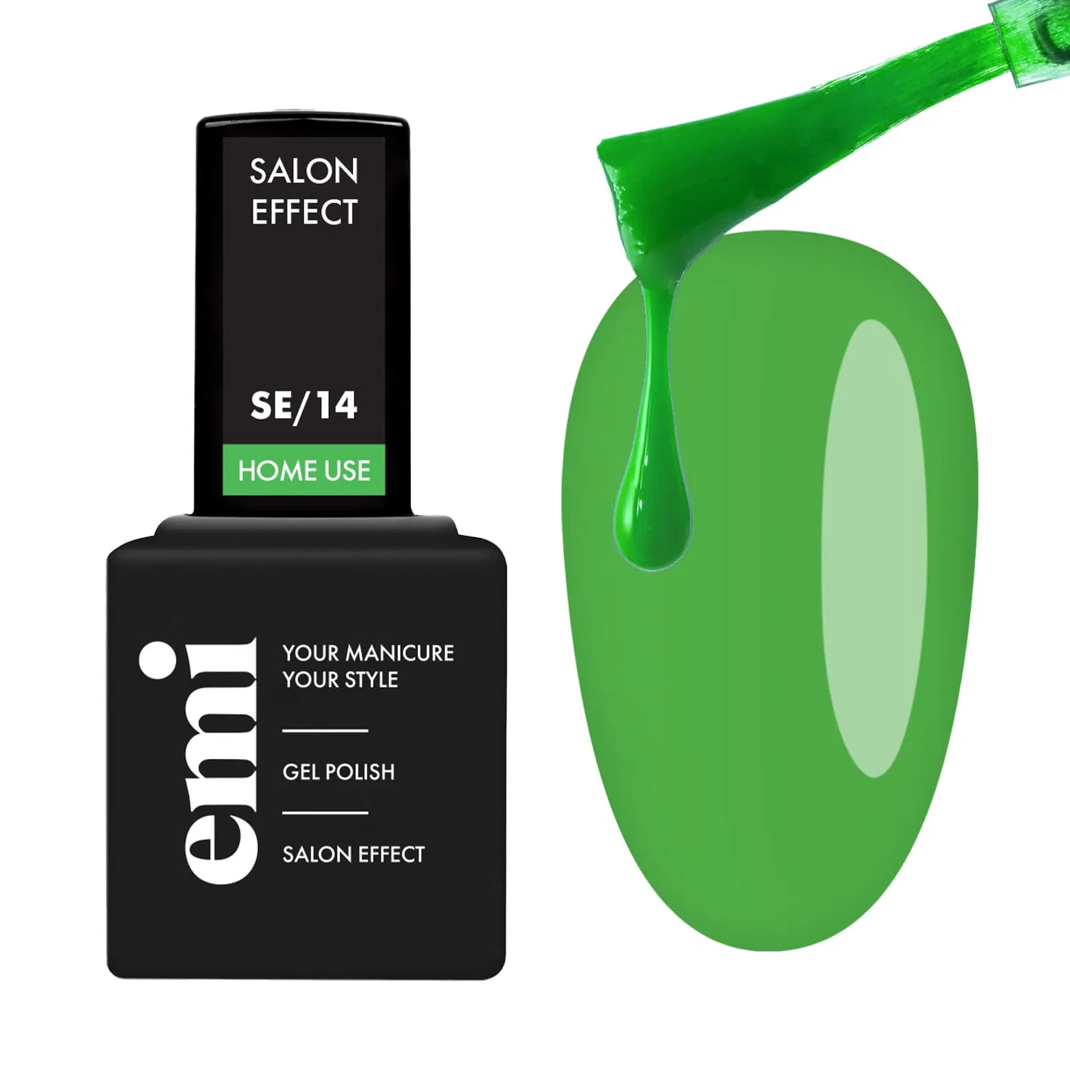 Гель-лак EMI Salon Effect Jade Glow без HEMA, 9 мл Emi