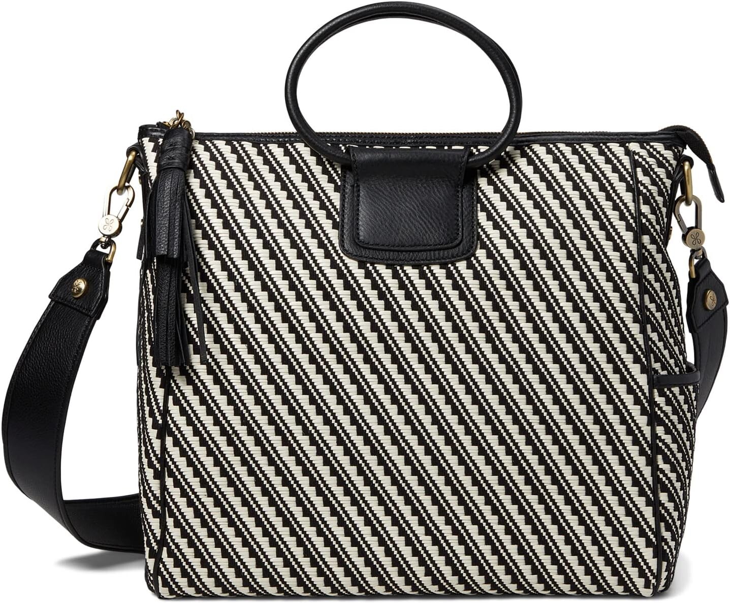 

Сумка HOBO Sheila Satchel, черный/белый