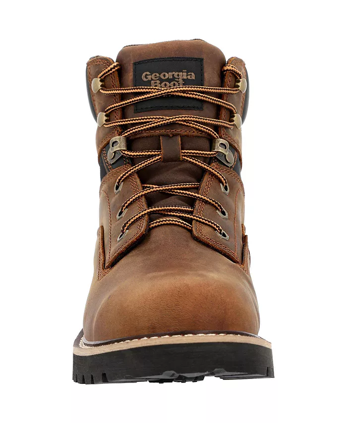 Мужские рабочие ботинки Core 37 Steel Toe Waterproof Georgia Boot, коричневый — фото 3
