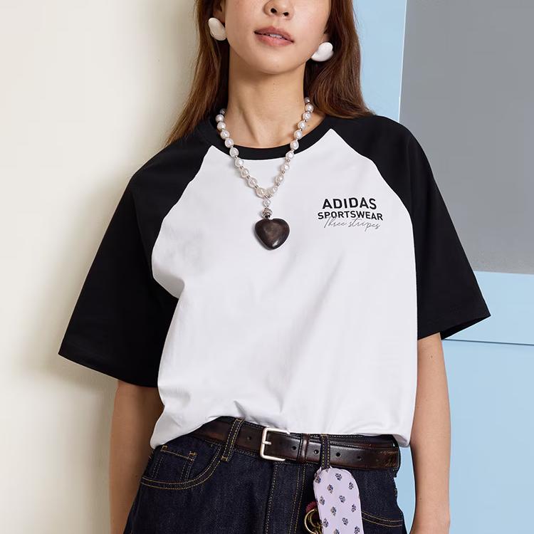 Adidas Футболка Unisex белая/черная — фото 3