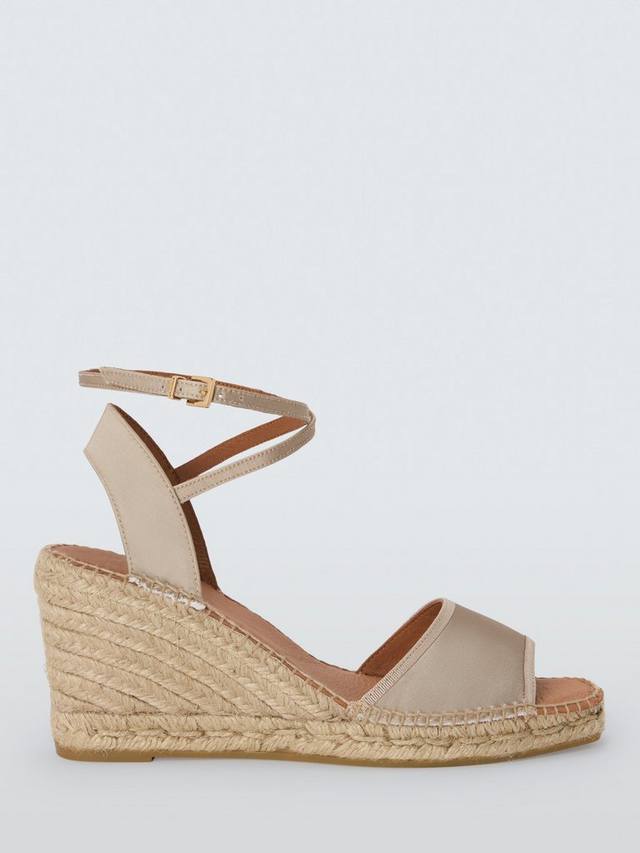 Kapri Dressy Cross Strap Wedge Heel Espadrille сандалии John Lewis, Champagne
