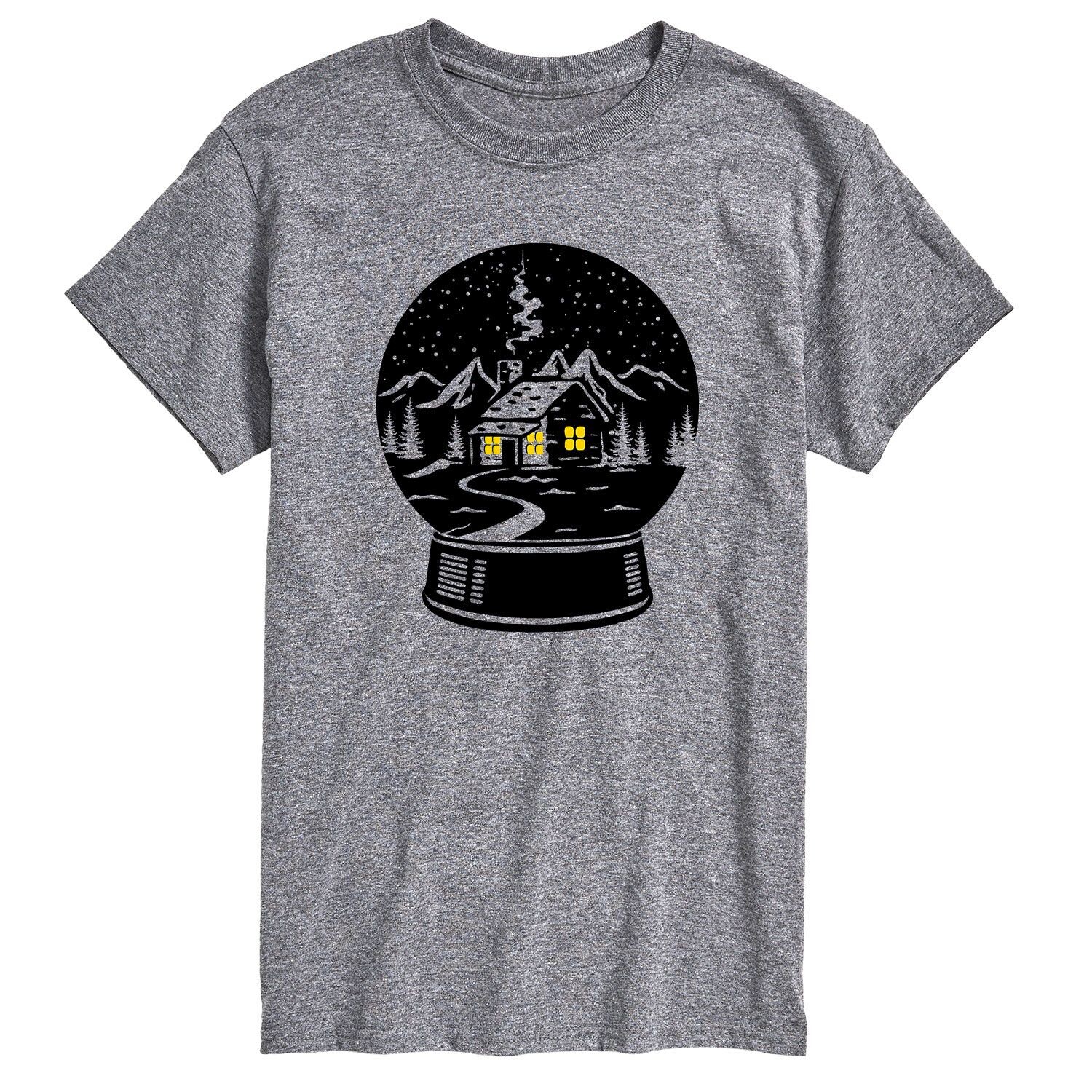 

Футболка Big & Tall Cabin Snowglobe Licensed Character, серый