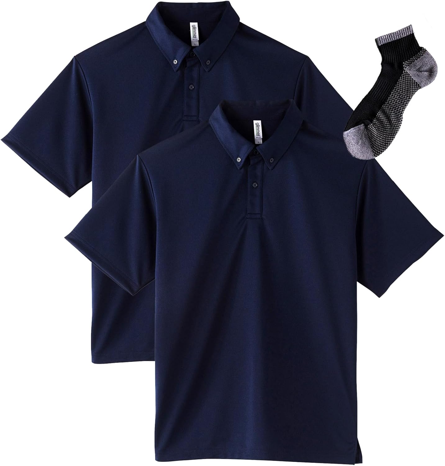 

Мужская рубашка-поло Glimmer Dry Button Down (без карманов), темно-синий