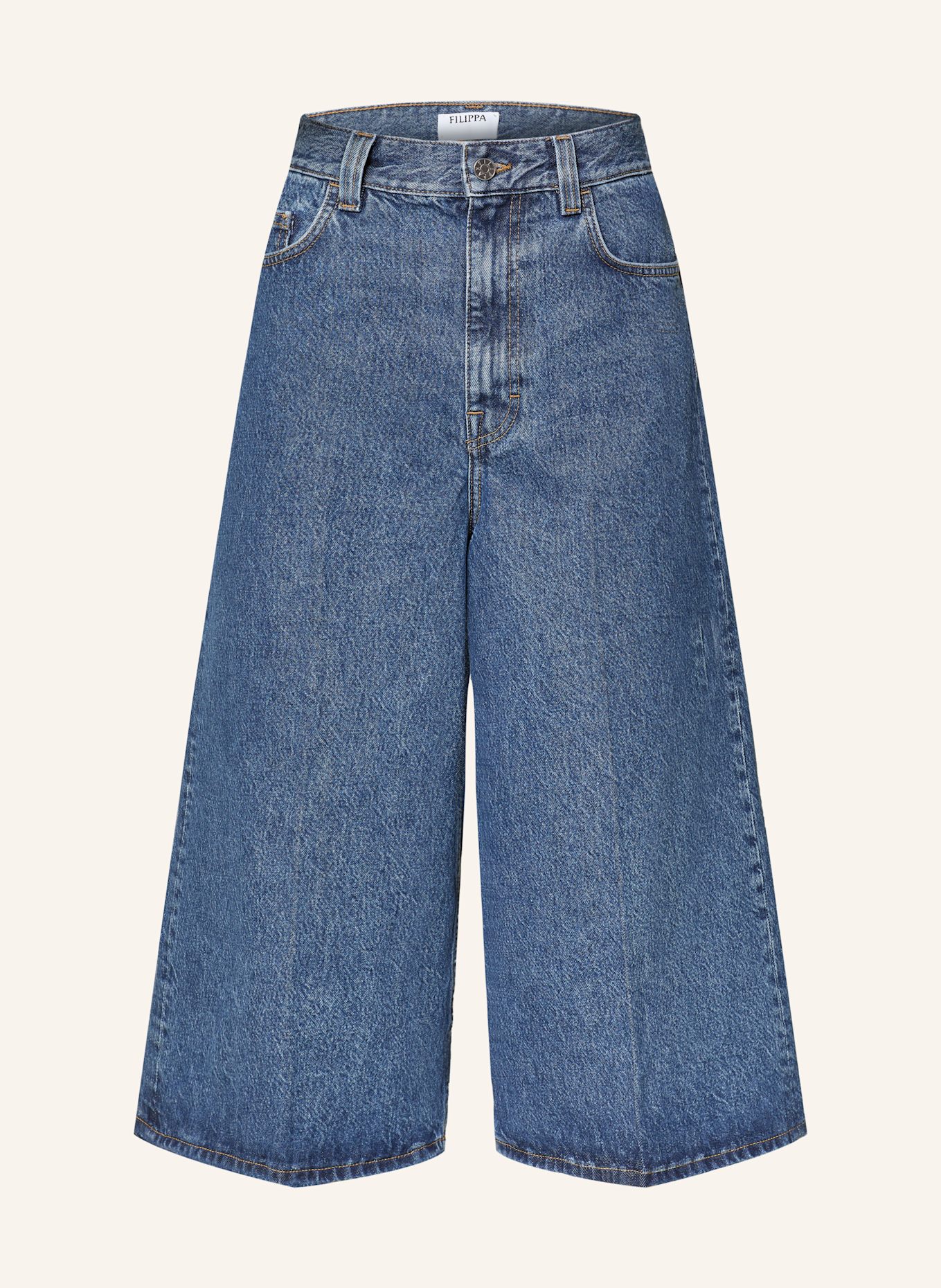 

Джинсовые брюки-кюлоты Filippa K, синий