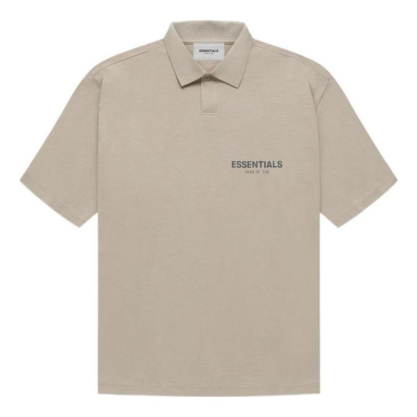 

Рубашка fw21 polo shirt 'tan' Fear Of God Essentials, коричневый