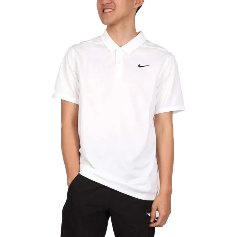 Поло Nike белое с черным — фото 3