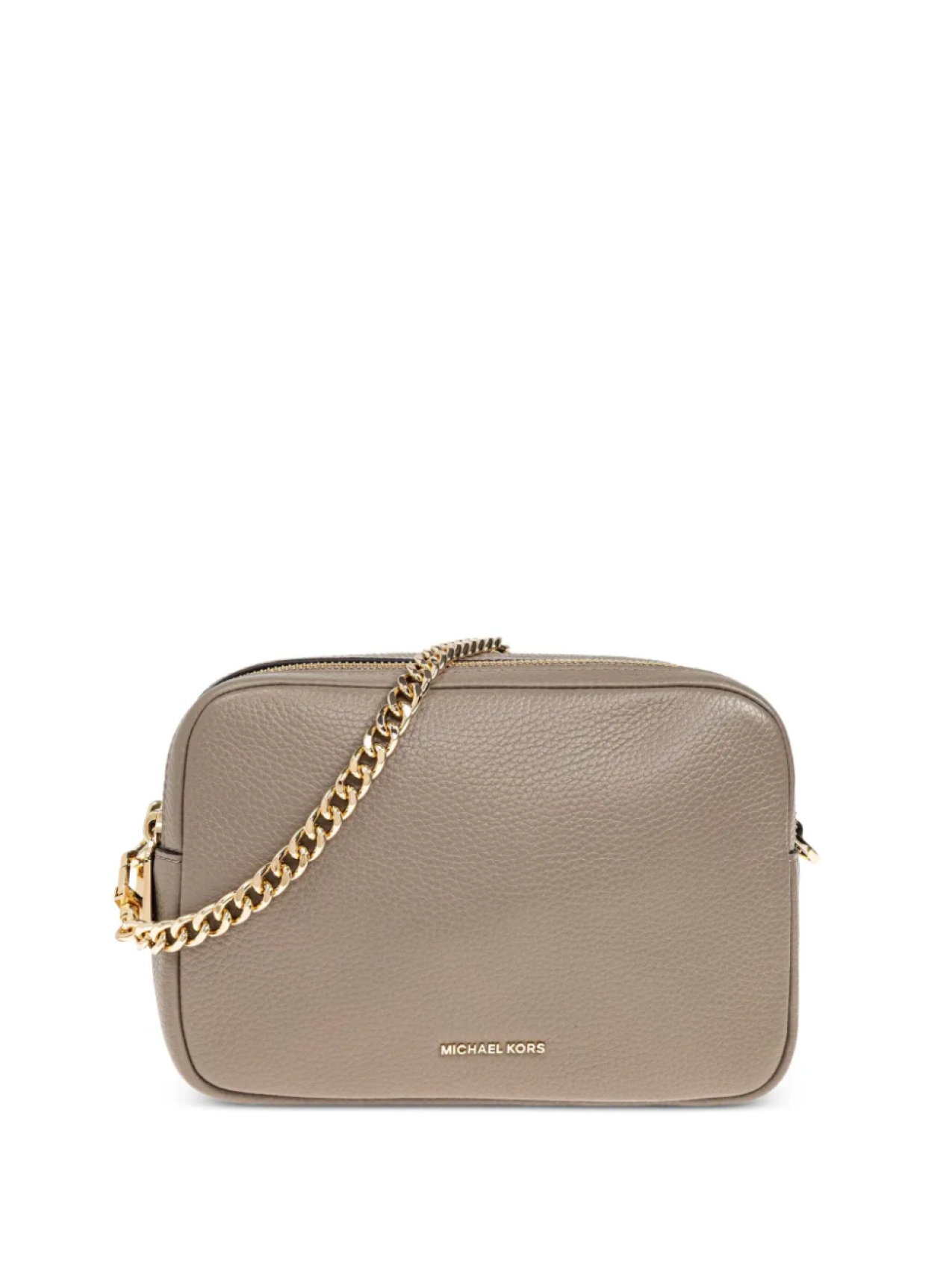 

Сумка-тоут из кожи с цепочным ремешком Michael Michael Kors, нейтральный