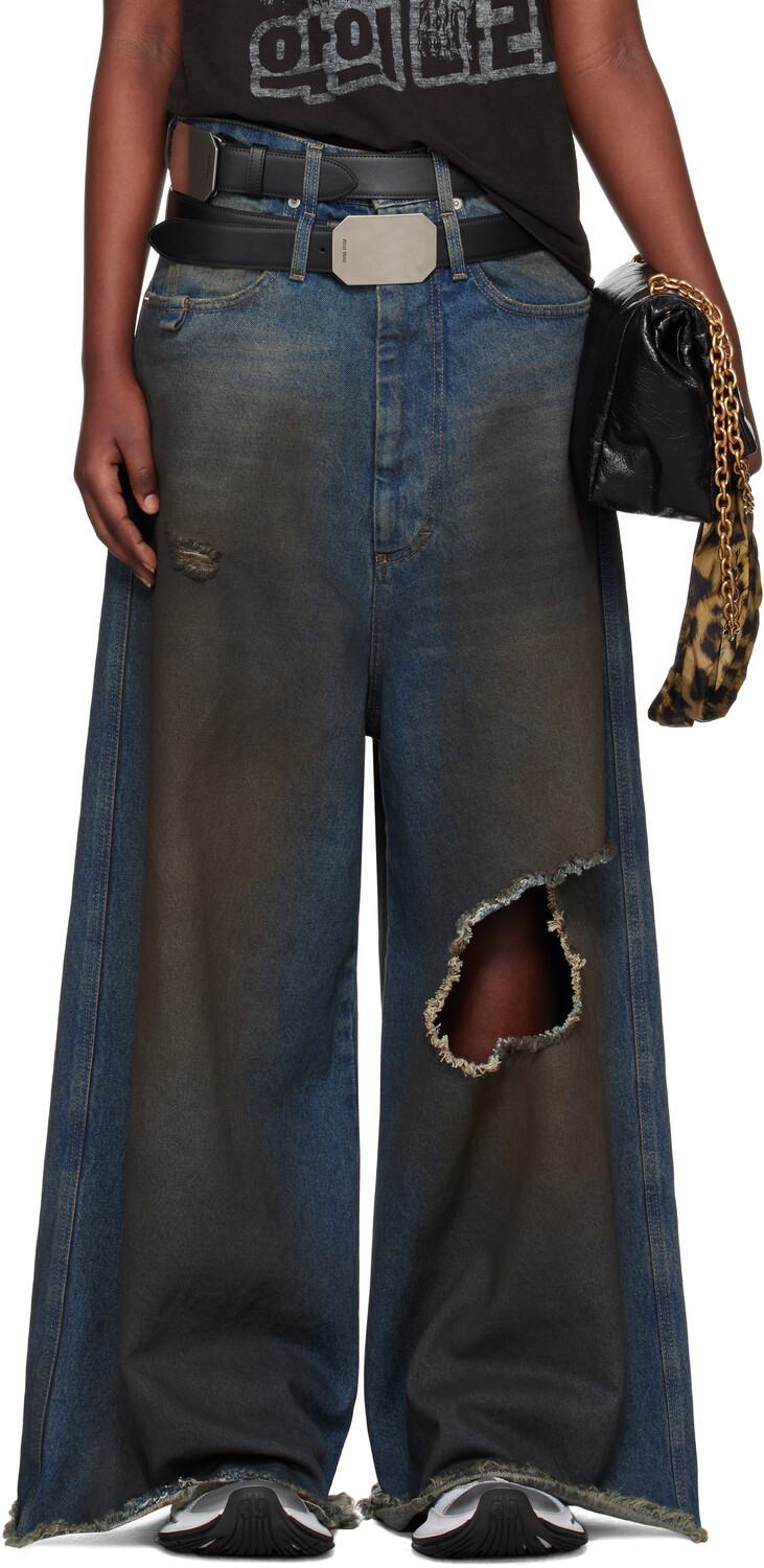 

Синие джинсы Dumpster Denim LU'U DAN, Dirty blue