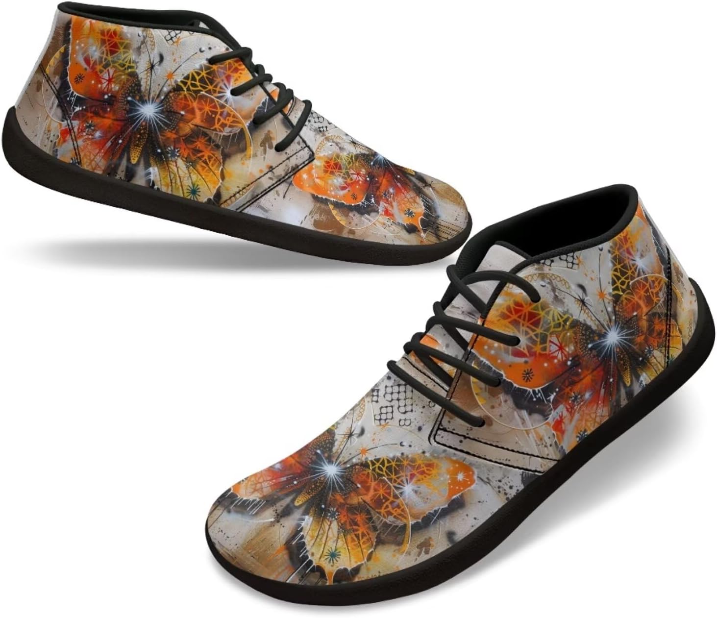 

Мужские кроссовки для ходьбы босиком, с широким носком, стильные, с нескользящей подошвой и нулевым перепадом высоты Xixirimido, Butterfly