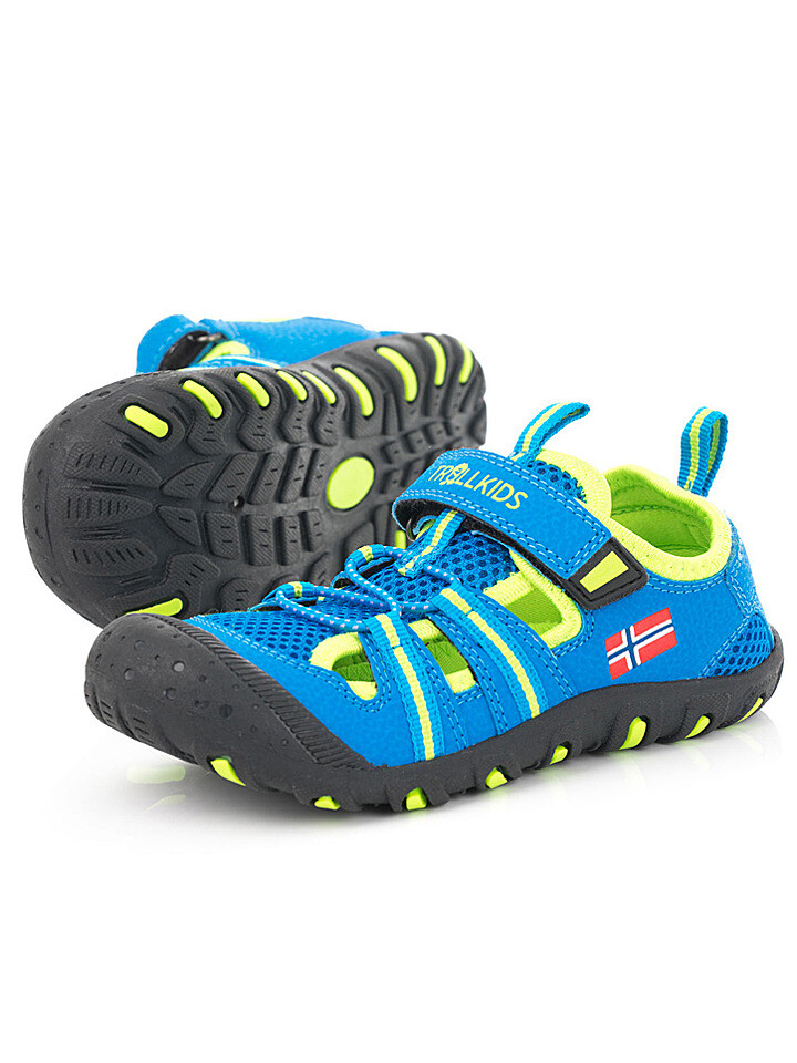 

Полусандалии Trollkids Sandefjord, цвет Hellblau/Neongelb