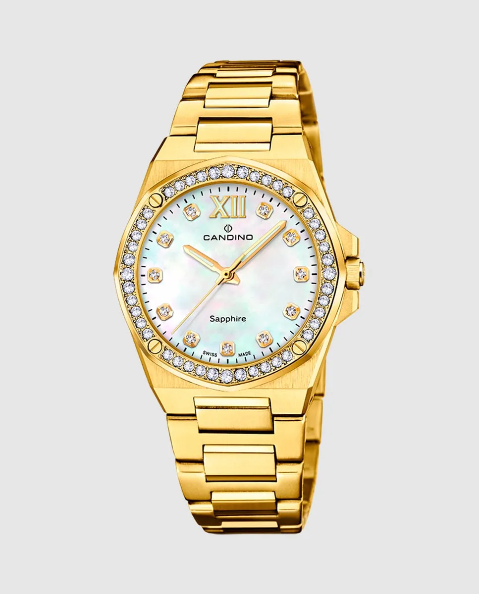 

C4755/1 Женские часы Lady Elegance из позолоченной стали Candino, золото