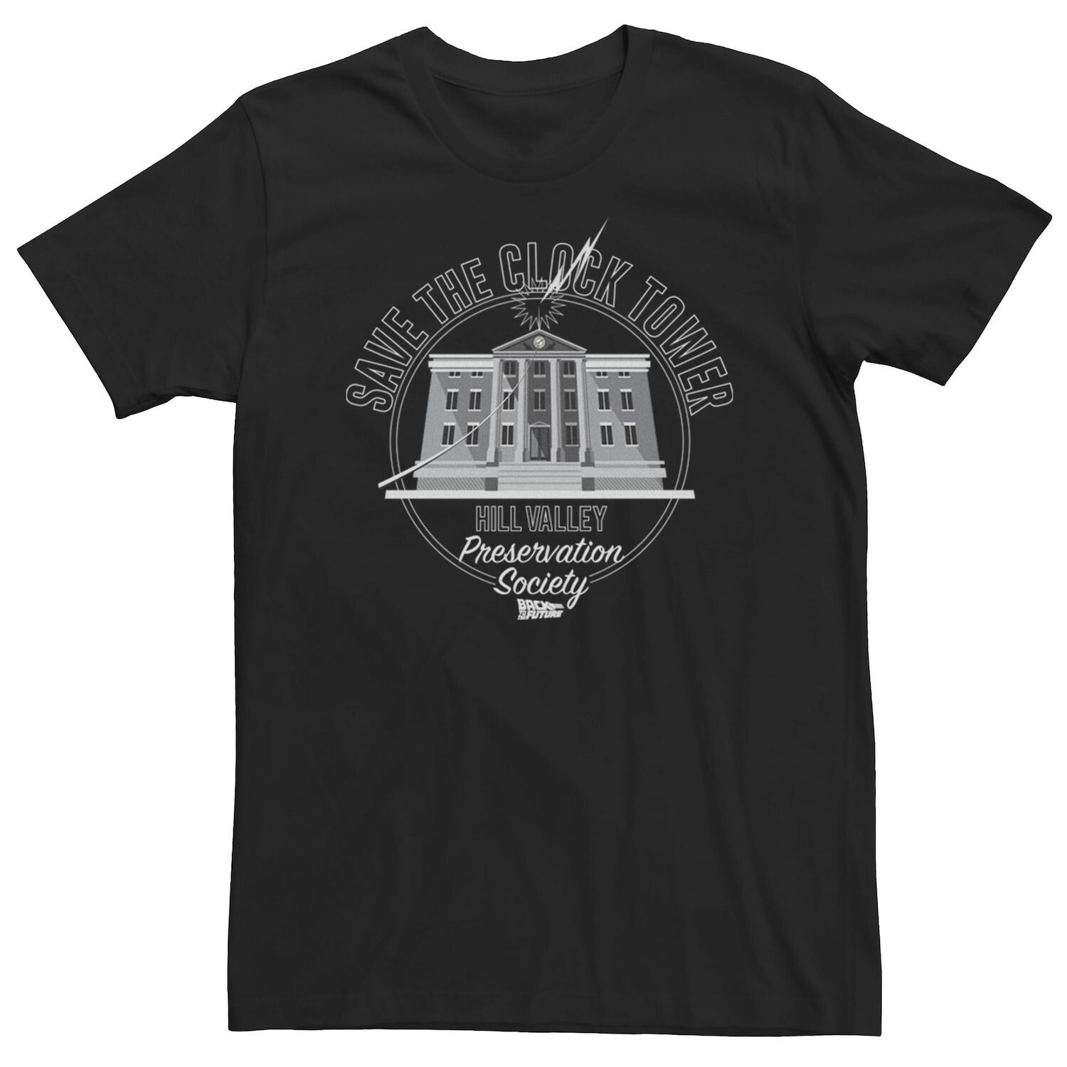 

Мужская футболка «Назад в будущее» Hill Valley Preservation Licensed Character
