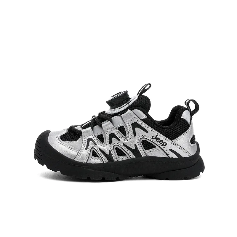Кроссовки Casual низкие Running Collection Slip Resistant Abrasion Resistant для детей Jeep, Star Diamond Silver/Phantom Black[Thin Cotton] — фото 3