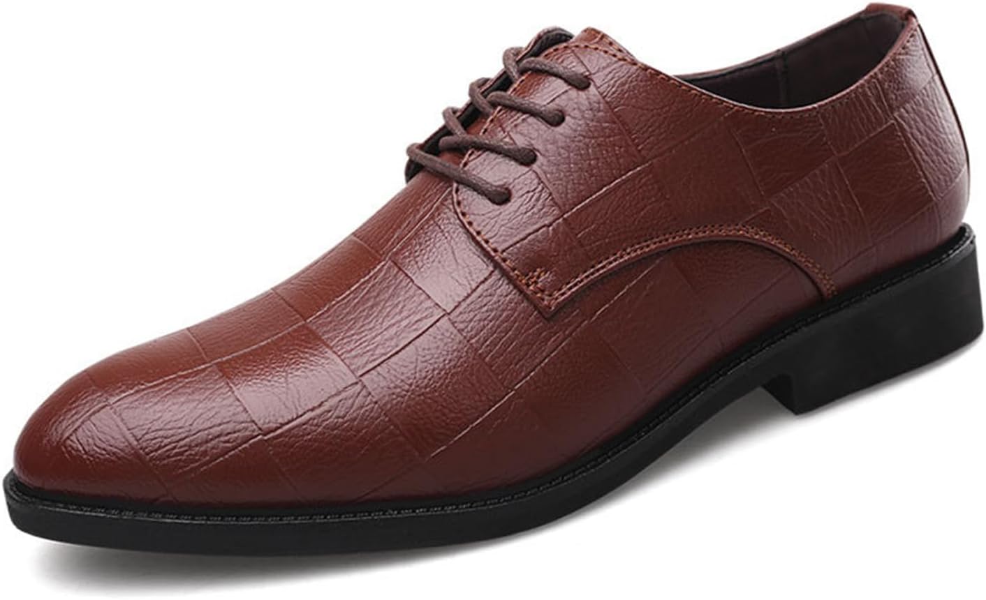 

Мужские оксфорды KYOESCAI, классические деловые туфли на шнуровке, дерби, стойкие к скольжению, для работы, офиса и свадьбы, коричневый