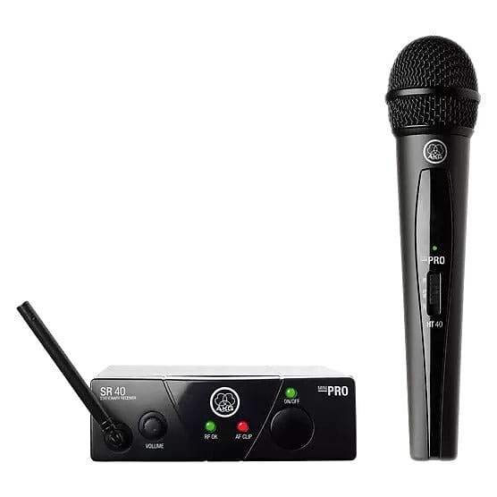 

Беспроводная микрофонная система AKG WMS40 Mini Single Vocal Set Wireless Microphone System - Band C, Черный, Беспроводная микрофонная система AKG WMS40 Mini Single Vocal Set Wireless Microphone System - Band C