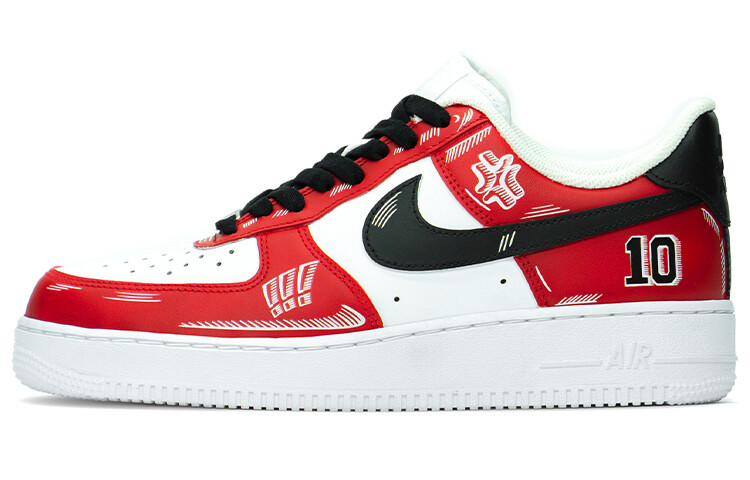 

Кроссовки Nike Air Force 1 Skateboard Shoes Men Low-Top White Red