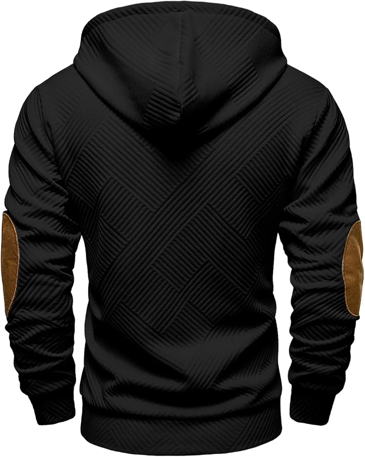Мужская толстовка с капюшоном Casual Cotton, длинный рукав, на молнии — фото 3