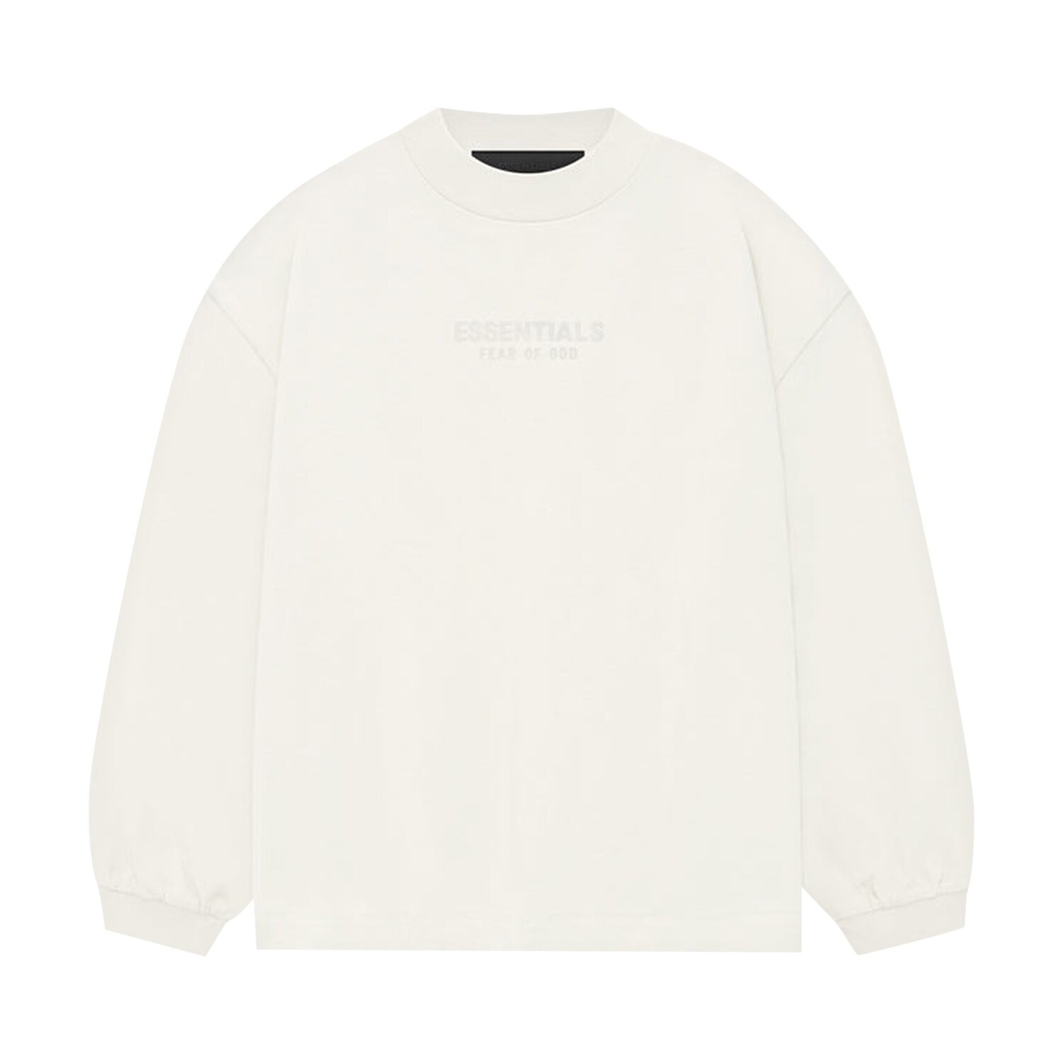 

Детская футболка с длинными рукавами Fear of God Essentials Cloud Dancer