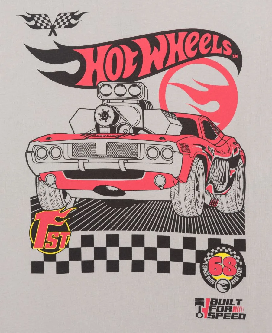 Детская футболка с круглым вырезом Legends Tour для мальчиков 5-20 лет Hot Wheels, серый — фото 3