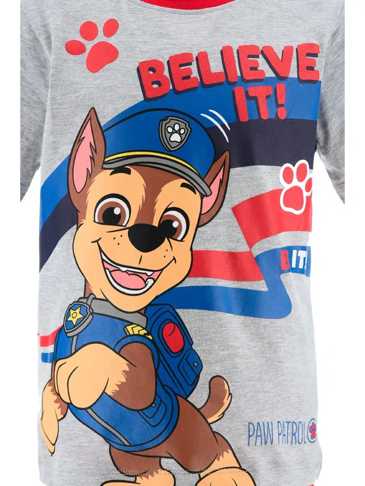 Пижама с принтом, Disney Paw Patrol, серый/красный — фото 3