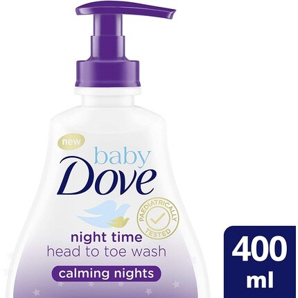 Успокаивающее увлажняющее средство для умывания Dove Baby с головы до ног, 400 мл, Baby Dove — фото 3