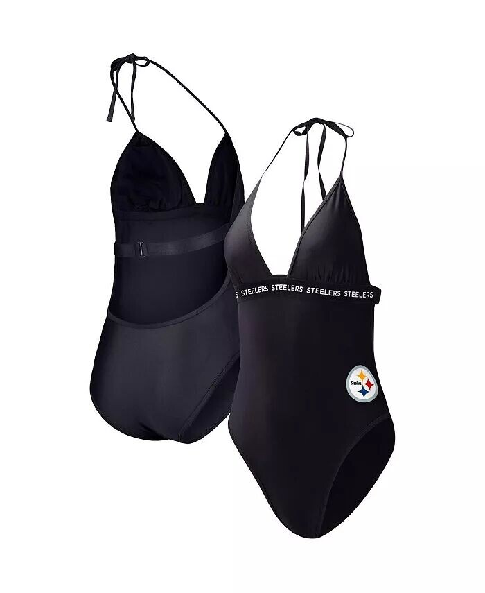 

Женский черный слитный купальник Pittsburgh Steelers Full Count G-III 4Her by Carl Banks