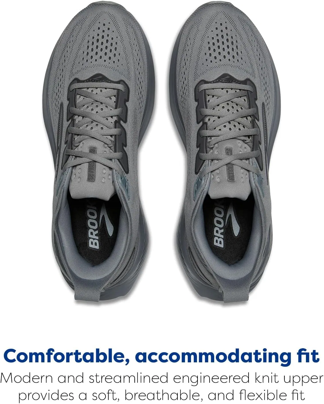 Мужские кроссовки Brooks Glycerin 23, Grey Blackened Pearl Black — фото 4