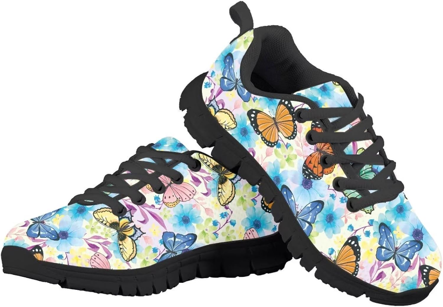 

Кроссовки GIFTPUZZ для детей и взрослых унисекс, легкие и дышащие, для бега, походов, прогулок, спорта и путешествий, Butterfly Tie-dye