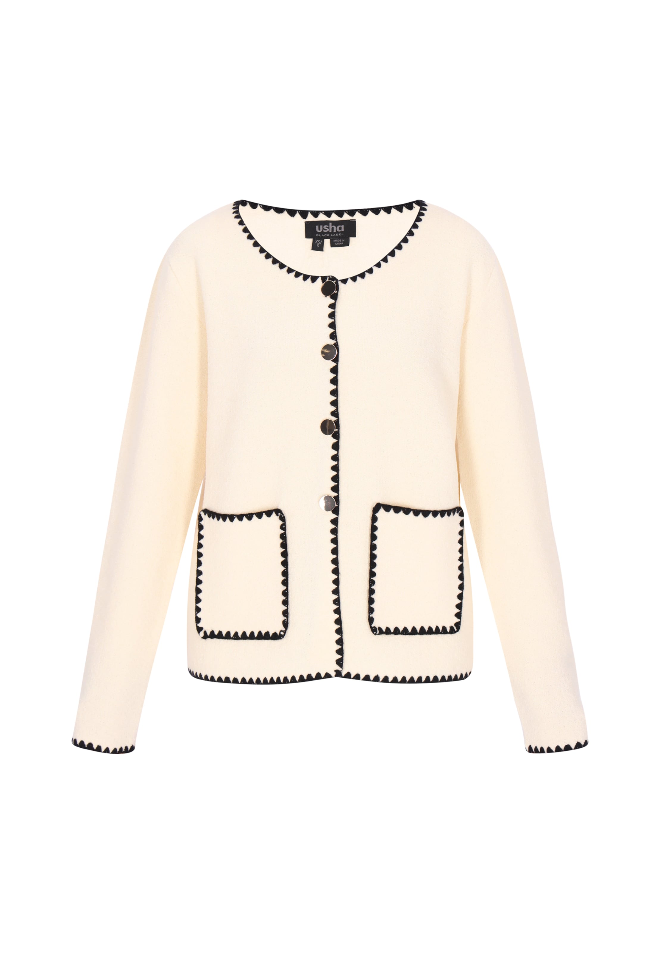 

Usha BLACK LABEL Кардиган из трикотажа в цвете айвори