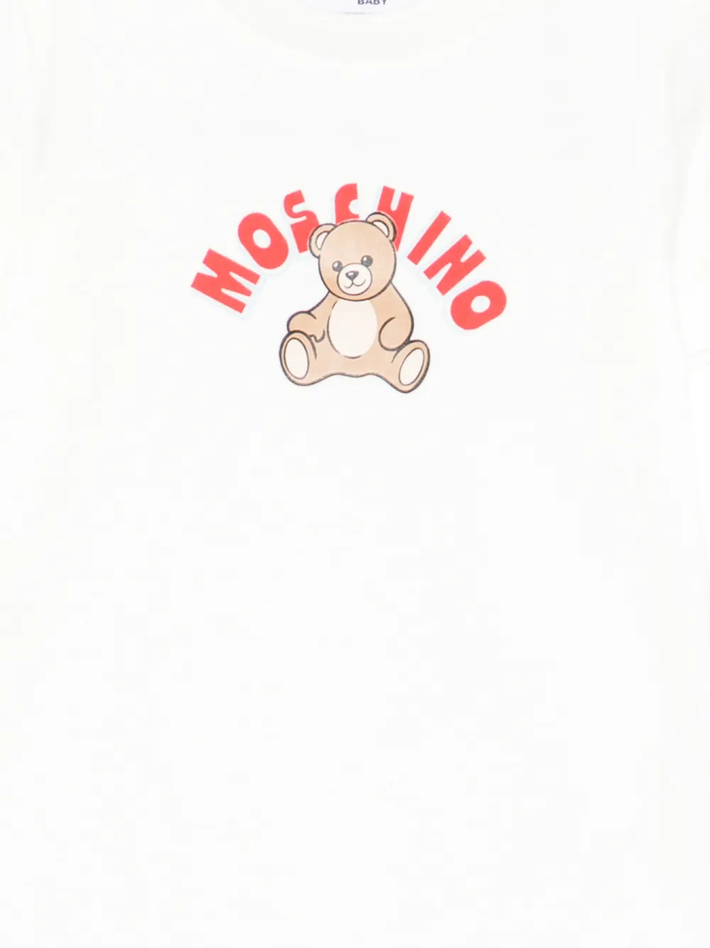 Детская одежда с изображением медведя Moschino Kids, белый — фото 3