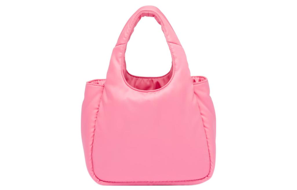 PRADA Сумка-шоппер Re Nylon Fabric Tote Bag, мини-сумка, женская, розовая — фото 2