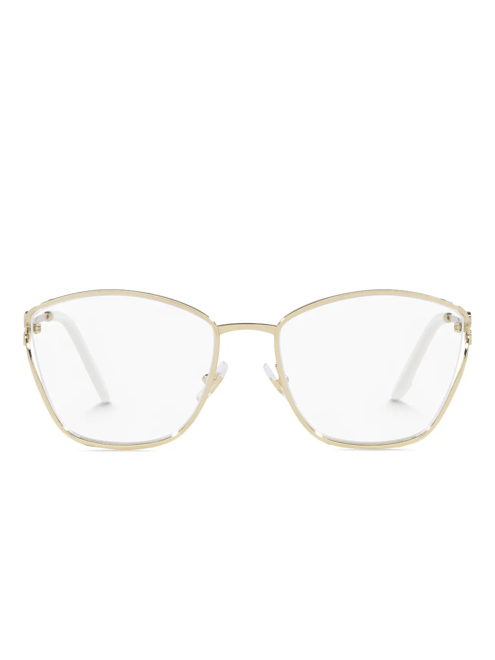 

Очки в геометричной оправе Miu Miu Eyewear, золотой