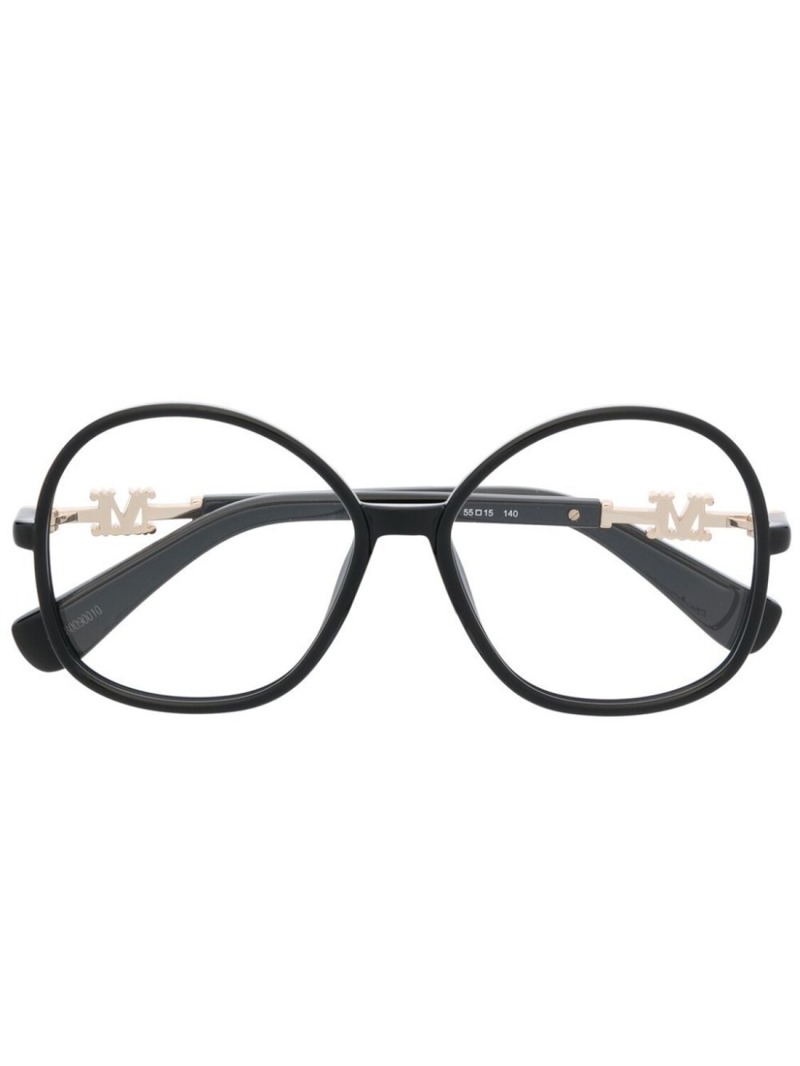 

Очки в круглой оправе с логотипом Max Mara Eyewear, черный