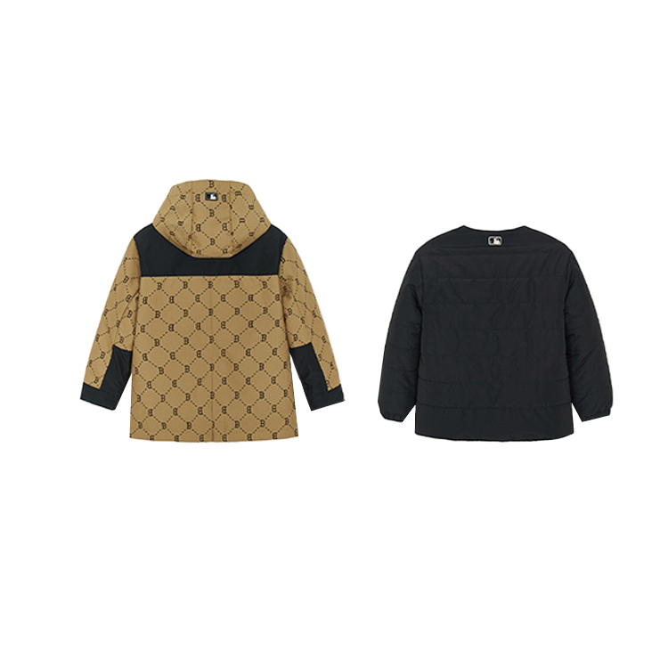 Детский комплект куртка 2 Piece Set MLB KIDS, бежевый желтый — фото 3