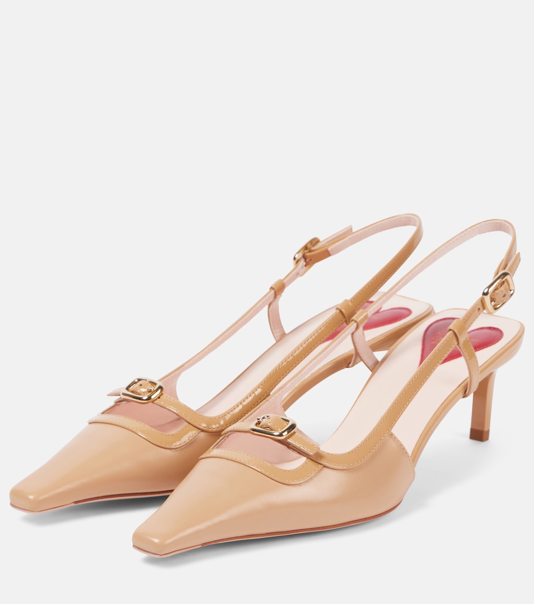 Туфли-лодочки Viv' Canard 55 с открытой пяткой Roger Vivier, Deserto Chiaro — фото 4