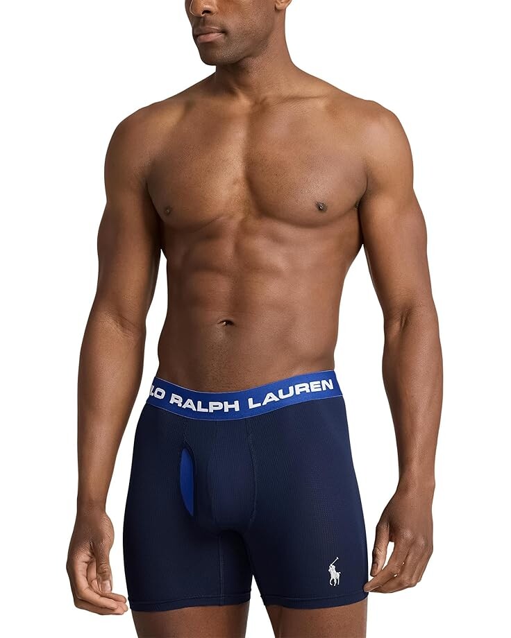 Боксеры Polo Ralph Lauren Perfect Pouch Boxer Brief 3-Pack, разноцветный — фото 2