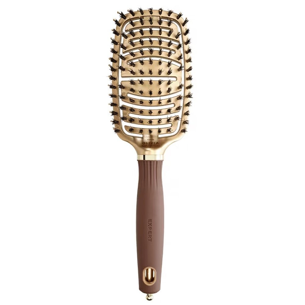 

Термощетка для укладки волос Expert Care Flex Gold&Brown Olivia Garden