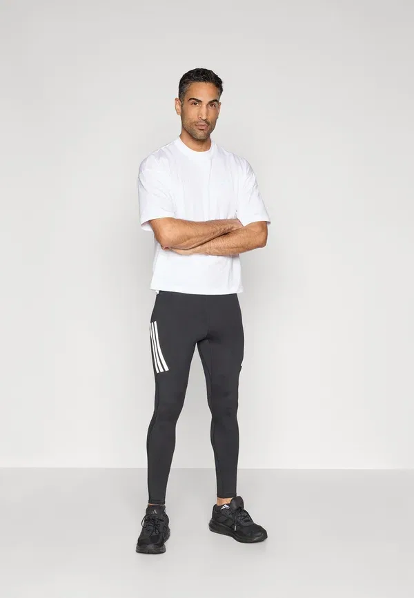 Трикотажные беговые леггинсы Adidas Performance Adi365 tig m, черный — фото 2