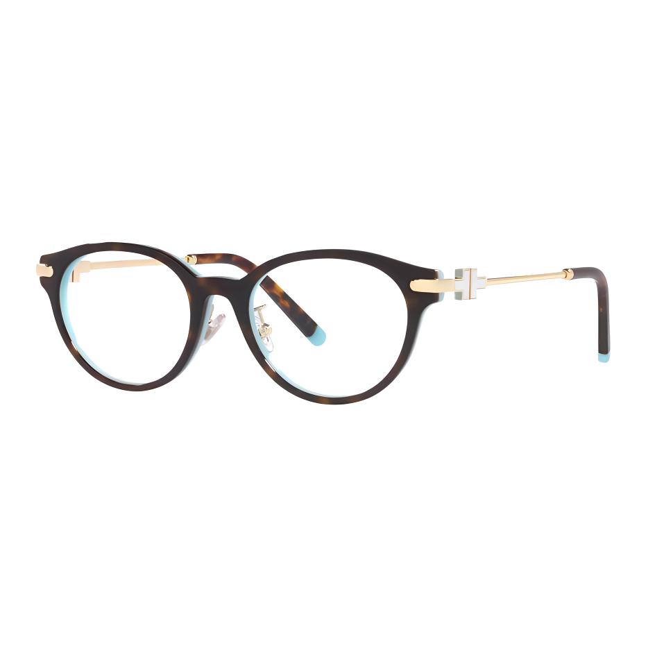 

TIFFANY & CO. Пластиковая овальная оправа для очков в черепаховом цвете, Tortoiseshell