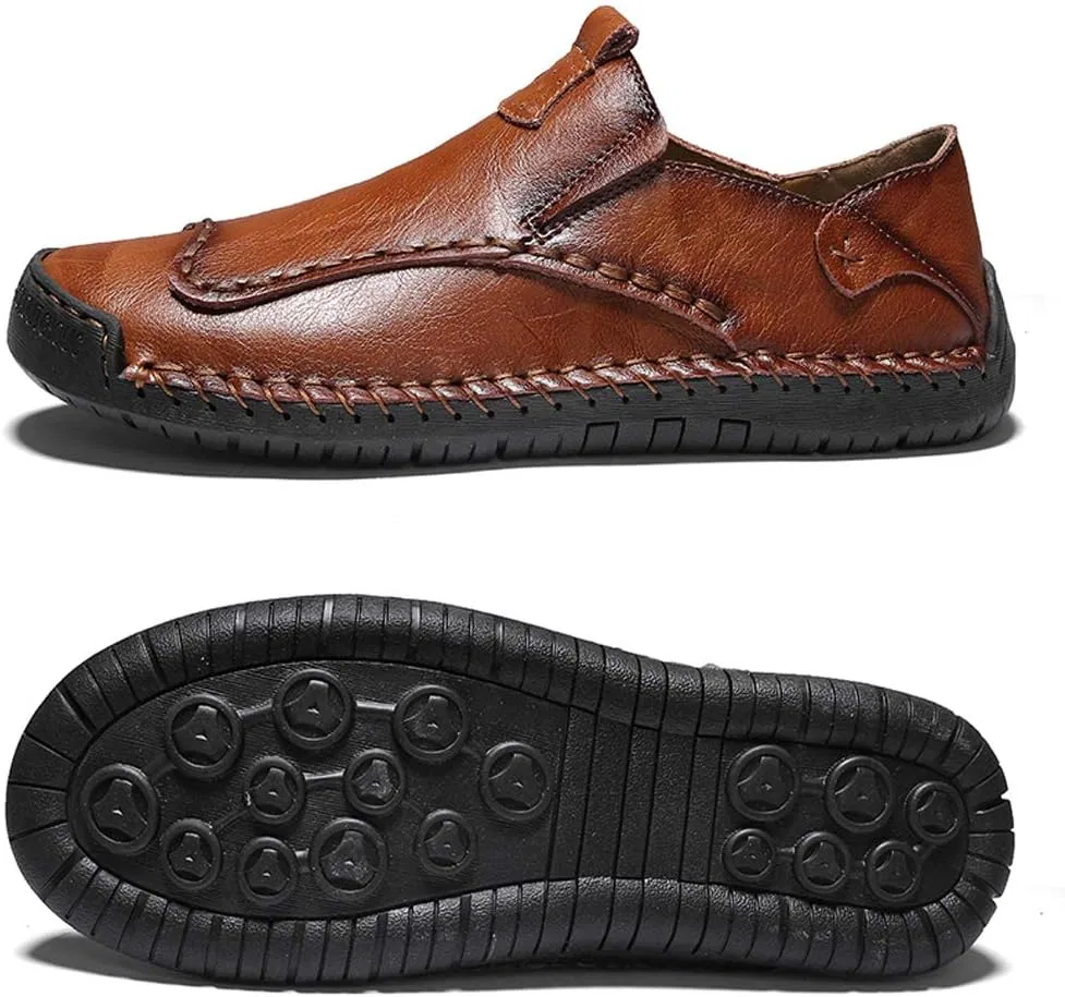 Мокасины кожаные Loafers, коричневый Asifn — фото 4